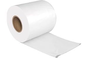 Giznzg Rouleau de tuyau en poly, sac plat en polyéthylène, polyéthylène de qualité alimentaire, solution d'emballage de sac en polyéthylène personnalisée (10 cm x 150 m, 2 mil)