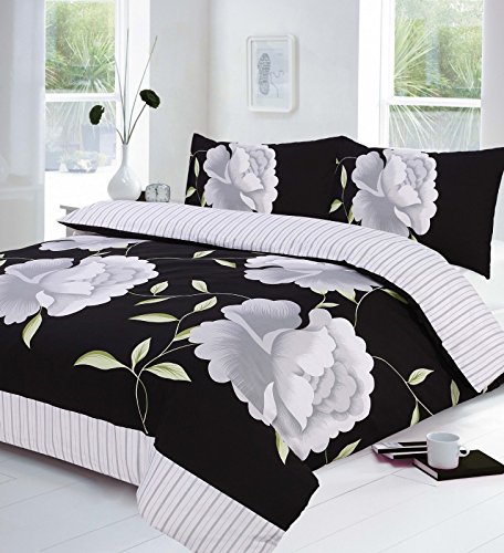 sell-ideas ROSALEEN Duvet Quilt Cover Case Single Double King Super King Sizes Premium Quality Exceptionally Durable Duvet Set Thread Count Bedding sheet Bedding Duvet Set Free Pillow Covers