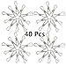 Produktbild Wäscheklammern 5,1 cm Mehrzweck Edelstahl Draht, Kordel Kleidung Pins Utility Clips, Haken für Home/Office, 40 PACK