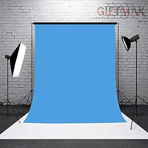 GiftMax Photography Backdrop Background Curtain Cloth LEKERA (Without Stand, Sky Blue Cloth)