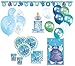 Produktbild Kids Party World XXL 64 Teile Baby Wäscheleine in Blau Babyshower Set für 16 Personen