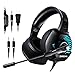 Produktbild ONIKUMA Gaming Headset 7.1 - Gaming-Headset Xbox One 7.1 Bass Surround Noise Cancelling Spiel Kopfhörer LED 4D Stereo mit Mikrofon Gaming Kopfhörer für PS4 PC Switch Tablets Handy