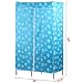 Popamazing Wood Hanging Rail Bule Fabric/Oxford/Canvas Wardrobes for Kids Bedroom Furniture