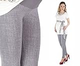 Umstand Hose Umstandshose Muster Leggings Leggins lang gekämmte Baumwolle - 9