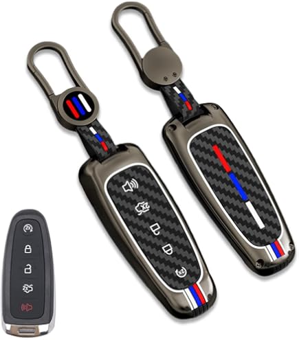 Replacement Key Fob Shell Case For Ford/Lincoln Vehicles (2011-2016) - Fits Models Edge, Explorer, Focus, Taurus, MKX, Navigator & More (Part M3N5WY8609)