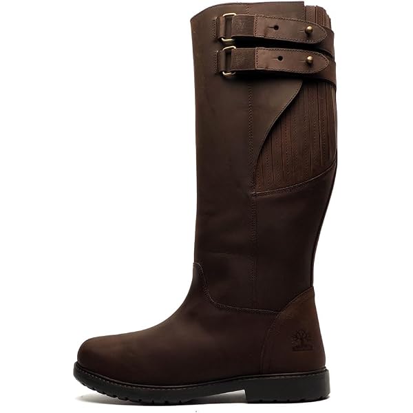 thumbnail image 2 of Woodland M306DB Brown Country Boot – Zip, Gusset, Buckle, New In Box 2 of 6