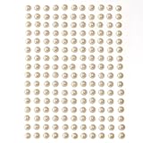 352 x White Ivory Self Adhesive Stick On Flat Back Pearls 2mm