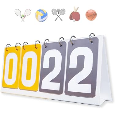 Compteur Manuel De Score Sportif - 2, 3 Ou 4 Chiffres - Portable, Léger - Pour Tennis De Table, Basket…