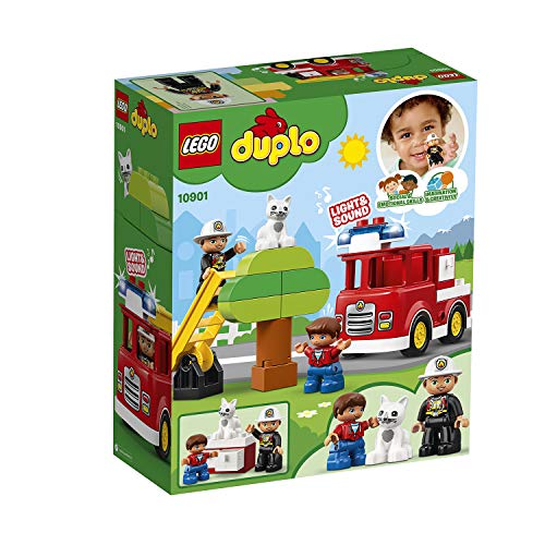 LEGO-DUPLO-10901-Autopompa-con-Luce-Blu-e-Sirena-Idea-Regalo-per-Bambini-dai-2-Anni-per-Diventare-un-Piccolo-Eroe-ed-Aiutare-i-Pompieri-Inventa-Tante-Storie-e-Costruisci-Questo-Set-di-Costruzioni