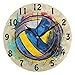 Produktbild DOSHINE Wanduhr, Sportball, Volleyball, geräuschlos, Nicht tickend, für Schlafzimmer, Wohnzimmer, Küche, Heimdekoration