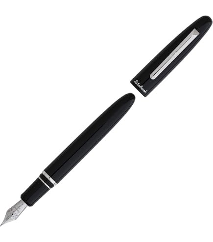 Esterbrook Estie Ebony Füllfederhalter – Schwarzes Acryl Mit Goldenem Finish & Federstärke F (fein)