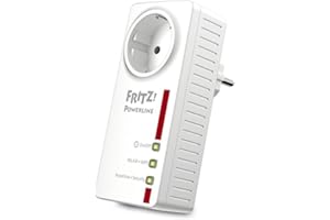 ‎AVM AVM FRITZ!Powerline 546E (500 MBit/s, WLAN-Access Point, Fast-Ethernet-LAN, schaltbare Steckdose)