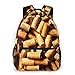 Produktbild Rucksack Freizeit Und Ausflüge Damen Herren Mädchen, Campus Kinderrucksack, Daypack Tagesrucksack Für Schule, Sportrucksack, Tablet Tasche Weinkorken Haufen
