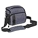 Price comparison product image PEDEA DSLR camera bag "Fashion" Camera bag for SLR cameras with waterproof rain cover, carrying strap and accessory compartments, Size L, grey