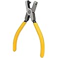 Fafeicy Leather Hole Punch, Watch Belt Puncher Tool Carbon Steel, Yellow, for Leather Canvas Paper Watch Bands Handbag Straps