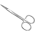 ARINEO (Size: 4.5 Inch) Iris Micro Dissecting Precision Lab Monarch Scissors, Fine Point Straight - Perfect for Doctors, Nurses, EMS, Students, Education