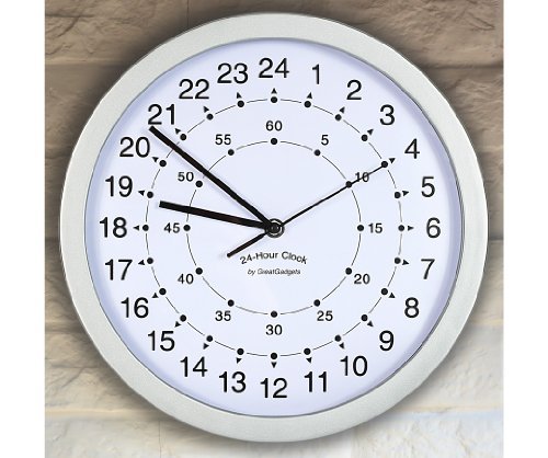 GreatGadgets 1858 "24-Stunden Uhr"