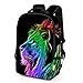 Produktbild Resplend Unisex 3D Graffiti Drucken Reisetasche Rucksack Freizeit Backpacks schulrucksack Sport Beiläufig Reißverschluss Reiserucksack Schulter Bookbag (H)