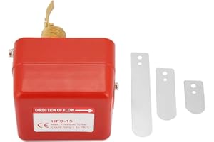 YWBL-WH HFS-15 1/2" Flow Switch,6-380V Paddle Target Flow Controller Water Flow Switch, Flow Switch