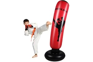 ZHUYNXIR Inflatable Punching Bag for Kids - Boxing Bag for Karate Practice & Stress Relief