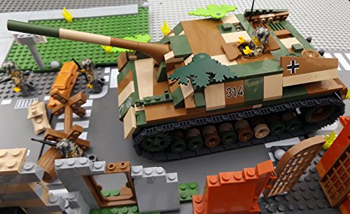 Modbrix 2483 – ☠ Bausteine Panzer Jagdpanzer IV Totenkopf Division inkl. Custom Elite Wehrmacht Soldaten aus Lego Teilen ☠ - 6