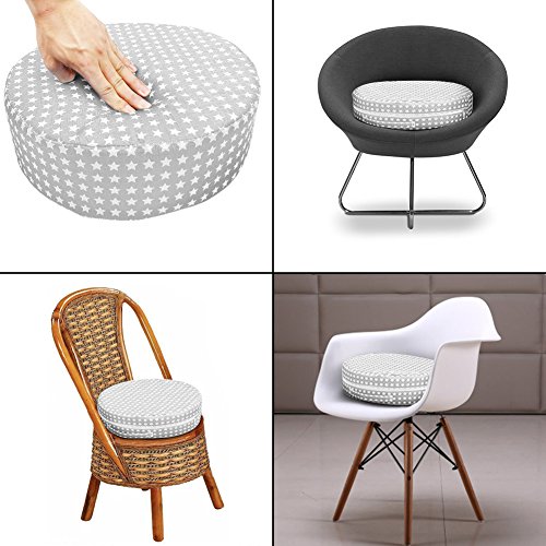 Zicac Sitzerhöhung Sterne Muster Tragbare Sitzerhöhung mit Seitentasche für Kinder Seat Pad - 6