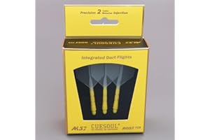 CUESOUL Rost T19 Eje de dardo Integrado y Forma de alas Grandes, Juego de 3