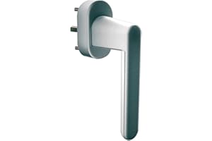 Schellenberg 46511 Maniglia di Sicurezza ad Allarme in Grigio Argento per finestre, Porte di balconi e terrazzi – 37 mm