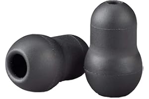 WINWILL 10 Stück Super Soft Earplug Eartips Ohrhörer Ersatz für Stethoskop Silikon Schwarz