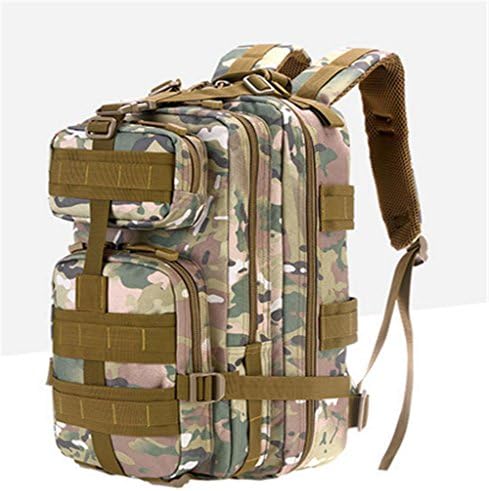 Nylon bag shoulder bag waterproof multi - functional mountaineering bag tactics outdoor sports package , light brown camouflage