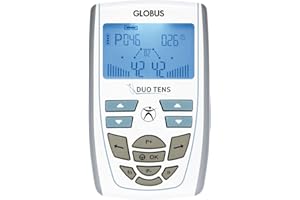 GLOBUS | Duo Tens, électrostimulateur à 2 canaux, 20 programmes pour Le Traitement des symptômes douloureux Les Plus Courants