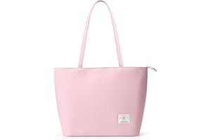 KALIDI FANCY FOREST Schlichte Handtasche Damen, Große Shopper Taschen mit Reißverschluss Modische Schultertasche Tote Bag für Arbeit Schule Einkauf