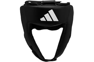 Adidas Boxing Head Guard Adjustable Non-Slip Head Guard for Cheeks, Forehead, Ear Protection for Boxing, Training Gear, Sparring, Blue, Red, Black
