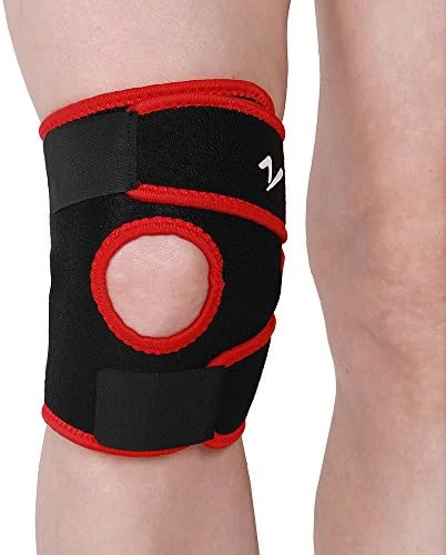Ruichenxi Ultra Flex Adjustable Knee Brace Knee Support Knee brace for arthritis Knee sleeve basketball Patella Stabilizer Compression Knee Sleeve Knee Brace Support Protector knee support for running Knee Strap Support For Arthritis, ACL, Running, Basketball, Meniscus Tear, Sports.Open Patella Protector Wrap, Neoprene, Non-Bulky, Relieves Pain (1pack)