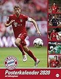 FC Bayern München Posterkalender. Wandkalender 2020. Monatskalendarium. Spiralbindung. Format 34 x 44 cm by 