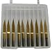 Produktbild WEONE Ersatz 0.2mm Blatt-Titan 3,175 mm Schaft Hartmetall Gravur Bit 30 Grad CNC PCB Router Tool (Packung mit 10)