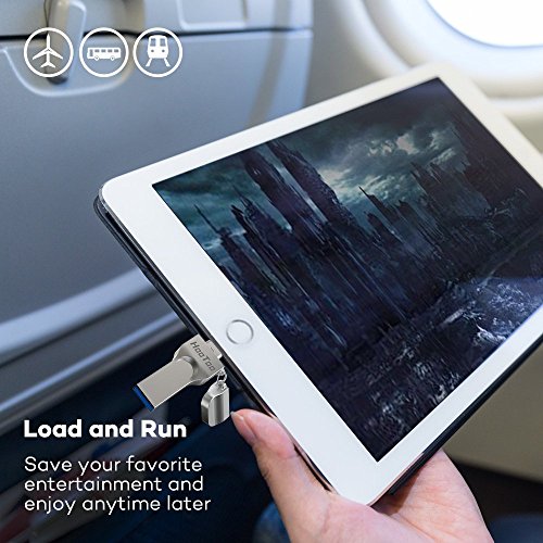 HooToo iPhone iPad Lecteur Flash 64 Go Memory Stick USB 3.0 avec Extended Certifié Apple MFI connecteur Compatible iPod iOS Windows PC Mac, Stockage Externe Extension de mémoire