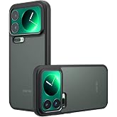 Microcase Xiaomi 17 Pro Max Luna Serisi K&ouml;şe Korumalı Sert Rubber Kılıf - AL3422 Siyah