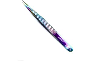 LLBA Lash Tweezer Professional Volume False Lash Application Tool | Multi Shapes & Purposes Tweezers | Non-Slip Grip Tweezers for Volume, Isolation & Classic Lashes (Galaxy, Move It Classic)