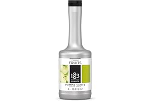 1883 Maison Routin Premium Green Apple Creation Fruits Purée – Crisp For Cocktails, Mocktails & Smoothies, Allergen-Free, Vegan-Friendly, 1L Bottle