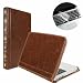 Produktbild se7enline Premium Qualität Braun PU Leder Buch Clip auf Fall für Apple MacBook, mit transparente Tastaturabdeckung MacBook Pro 13 inch Model A1278 .Brown Crazy Horse Pattern
