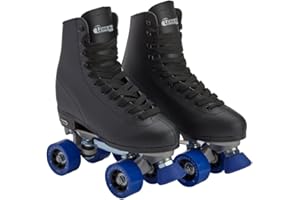 Chicago Skates - Patines clásicos para Hombre, Patines de Pista cuádruple Negros