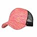 Produktbild Btruely Baseball Cap Unisex Kappe Sommer Mütze Damen Snapback 2018 Neu Hysteresenhut Einstellbar Netzkappe Flacher Hut Herren Vintage Baseball Cap Jungen Hip Hop Hut (Ein Größe, Heiß Rosa)