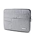 Produktbild Feisman Sleeve Hülle Tasche für 15-15,6 Zoll MacBook Pro, Notebook Computer Wasserresistente Lycra Laptophülle Schutzhülle Laptoptasche Notebooktasche mit Kleinen Fall - (Grau)