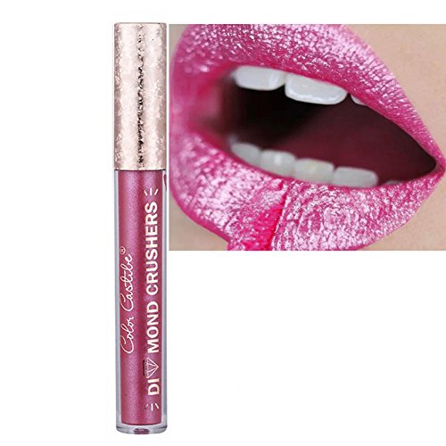 ROPALIA Glitter Lip Gloss Metallic Matte Shimmer Liquid Lipstick Beauty Cosmetic