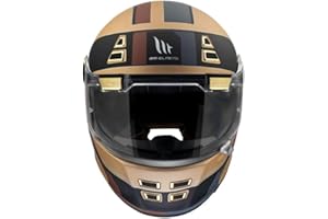 SPIRITMOTO Casco MT JARAMA 68TH C9 Mate | Casco de Moto Integral Retro Vintage Clásico Café Racer | Helmets Unisex Hombre y Mujer