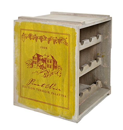 stapelbares ts-ideen Weinregal für 12 Flaschen im Landhaus Stil Flaschenregal Shabby - 8