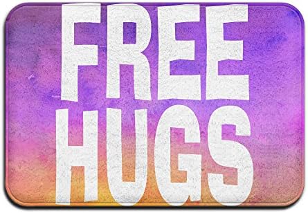FREE HUGS Wordmark Logo Cool Personalized Door Mats