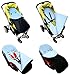 Universal Baby Footmuff with Warm Cosy Fleece 85x40 cm for Pushchairs, Prams, Car Seat and Travel (Black)
