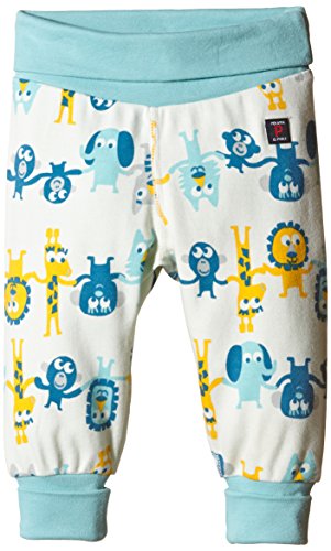 Polarn O. Pyret Unisex Baby Southfields Animal Print Trouser, Multicoloured (Stockholm), 2-4 Months
